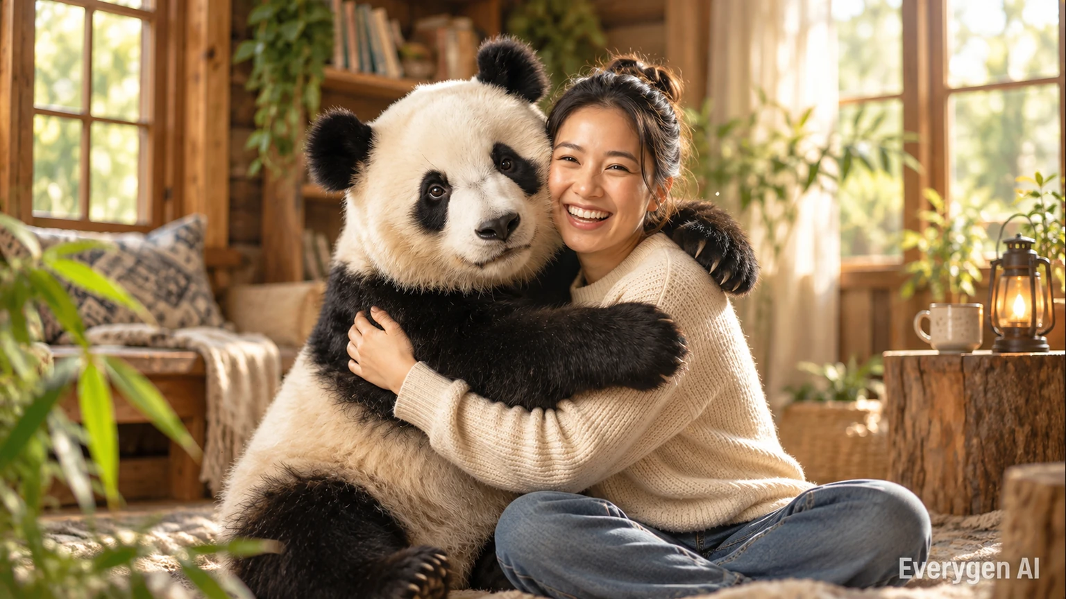 A Simple Photo-to-Video Panda Encounter