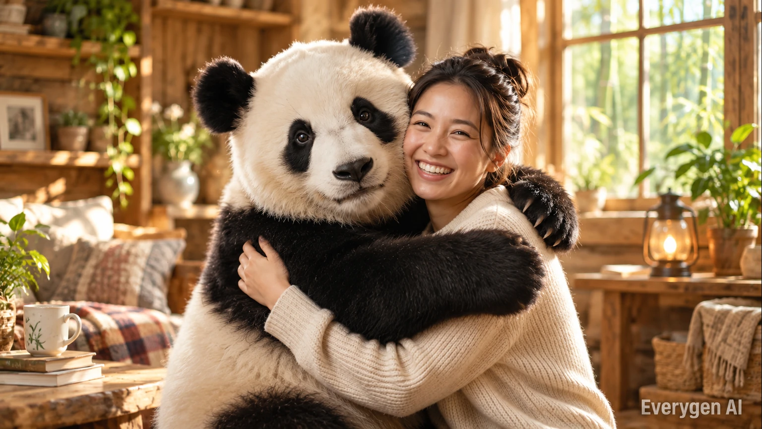 AI Panda Hug Video: Turn Your Photo into a Heartwarming Hug