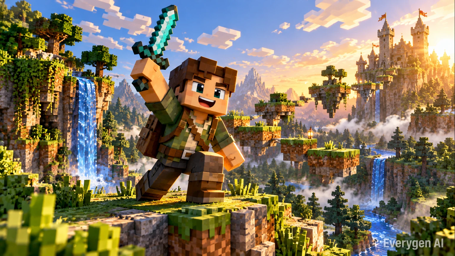 Short Minecraft-Style Clips for Every Feed